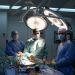 Dr Usama Saleh in surgery room